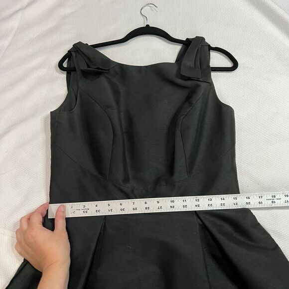 Alfred‎ Sung Black Cocktail Party Dress Shoulder Detail - Picture 7 of 11